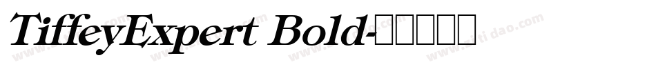 TiffeyExpert Bold字体转换